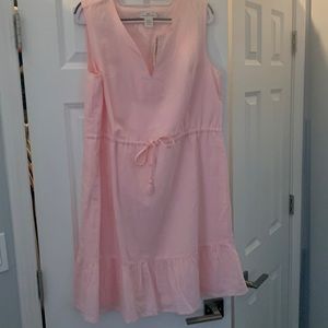 Brand new beach or casual dress very light pink